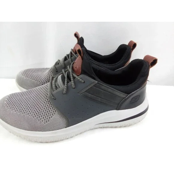 Skechers 3.0 Cicada Shoes Air-Cooled Memory Foam Gray Slip Ons Men’s Size 7.5 - Picture 6 of 11